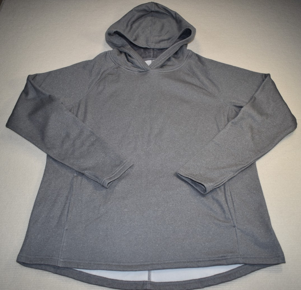 Athletic Works Gray Sport Pullover Hoodie 2 Front Pockets Women's SZ XL 16/18